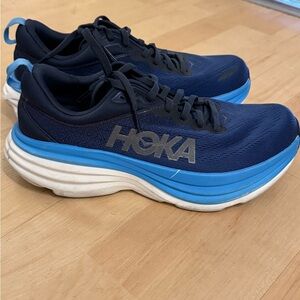 Hoka Navy and Blue Athletic Running Shoes